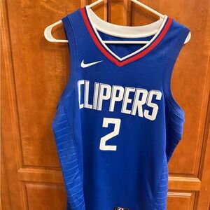 Nike Clippers Leonard Royal Blue Jersey